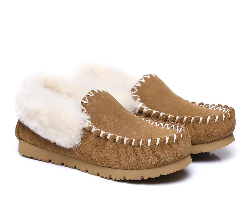 UGG AUSTRALIAN SHEPHERD Ankle Sheepskin Slippers Mens Popo Moccasins Big Size