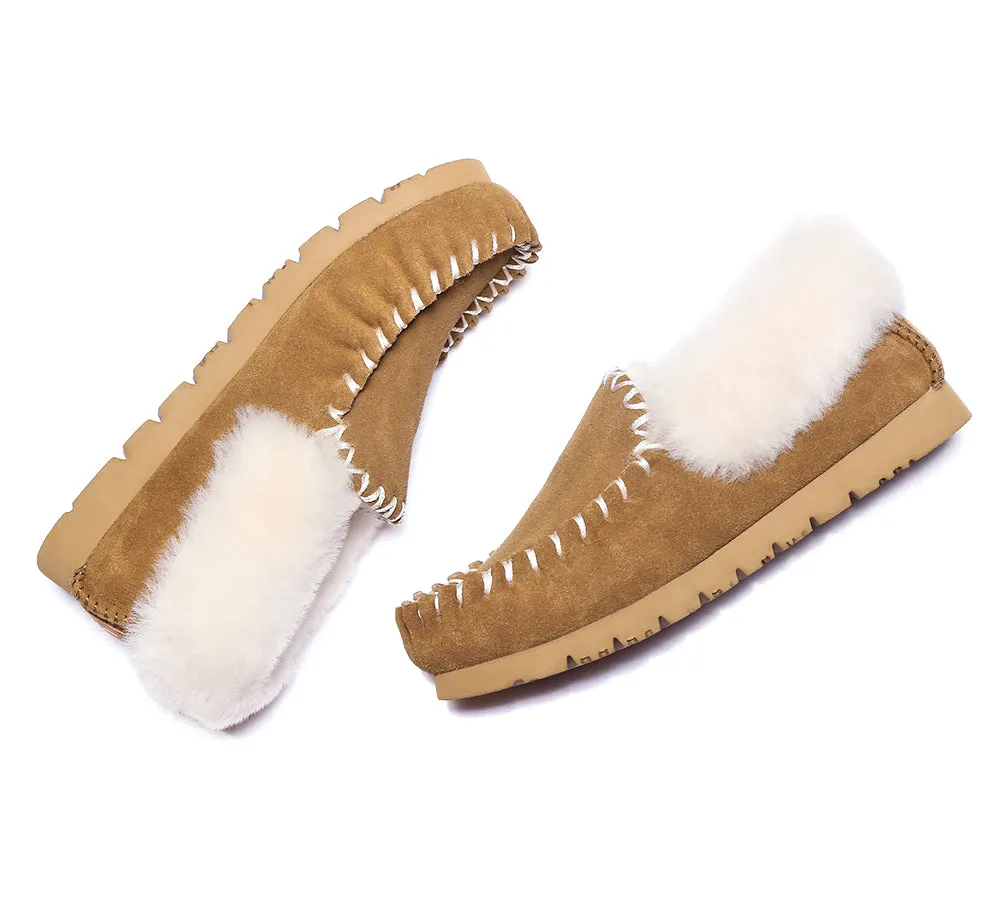 UGG AUSTRALIAN SHEPHERD Ankle Sheepskin Slippers Mens Popo Moccasins Big Size