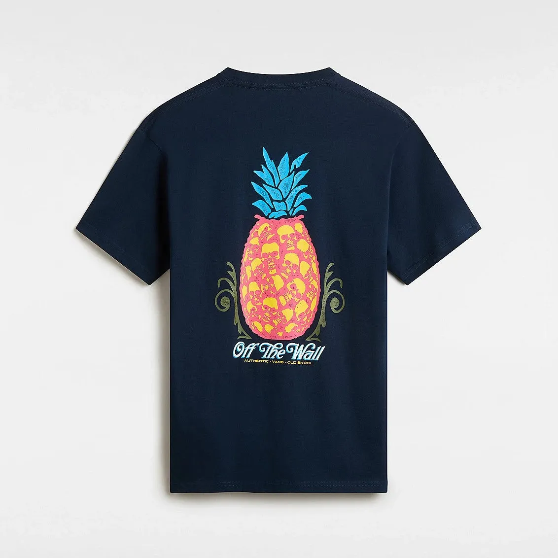 VANS Pineapple Skull Graphic T-Shirt - Navy