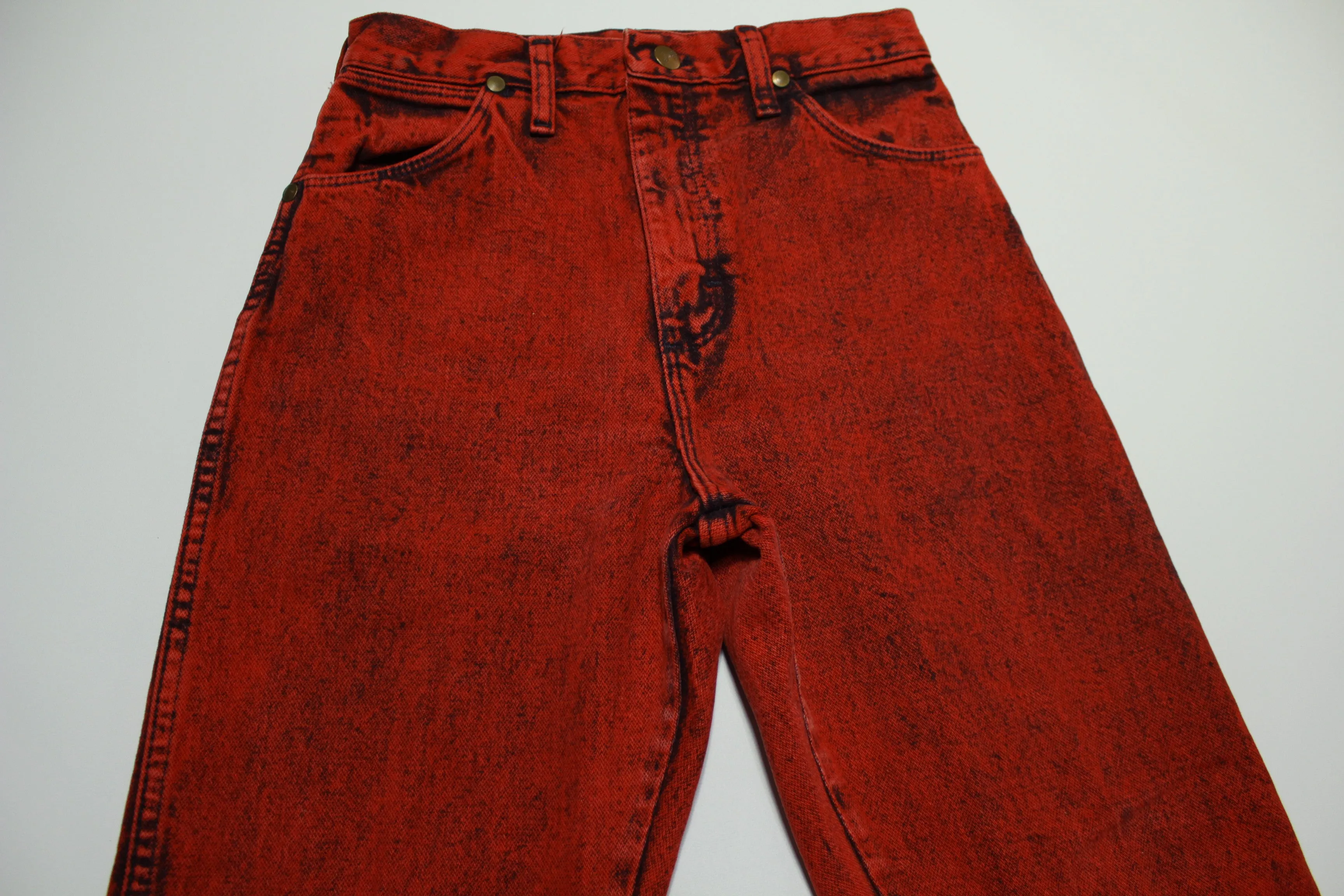 Wrangler Vintage 80's Red Over Dye 14MWZRE Rodeo Cowboy Jeans