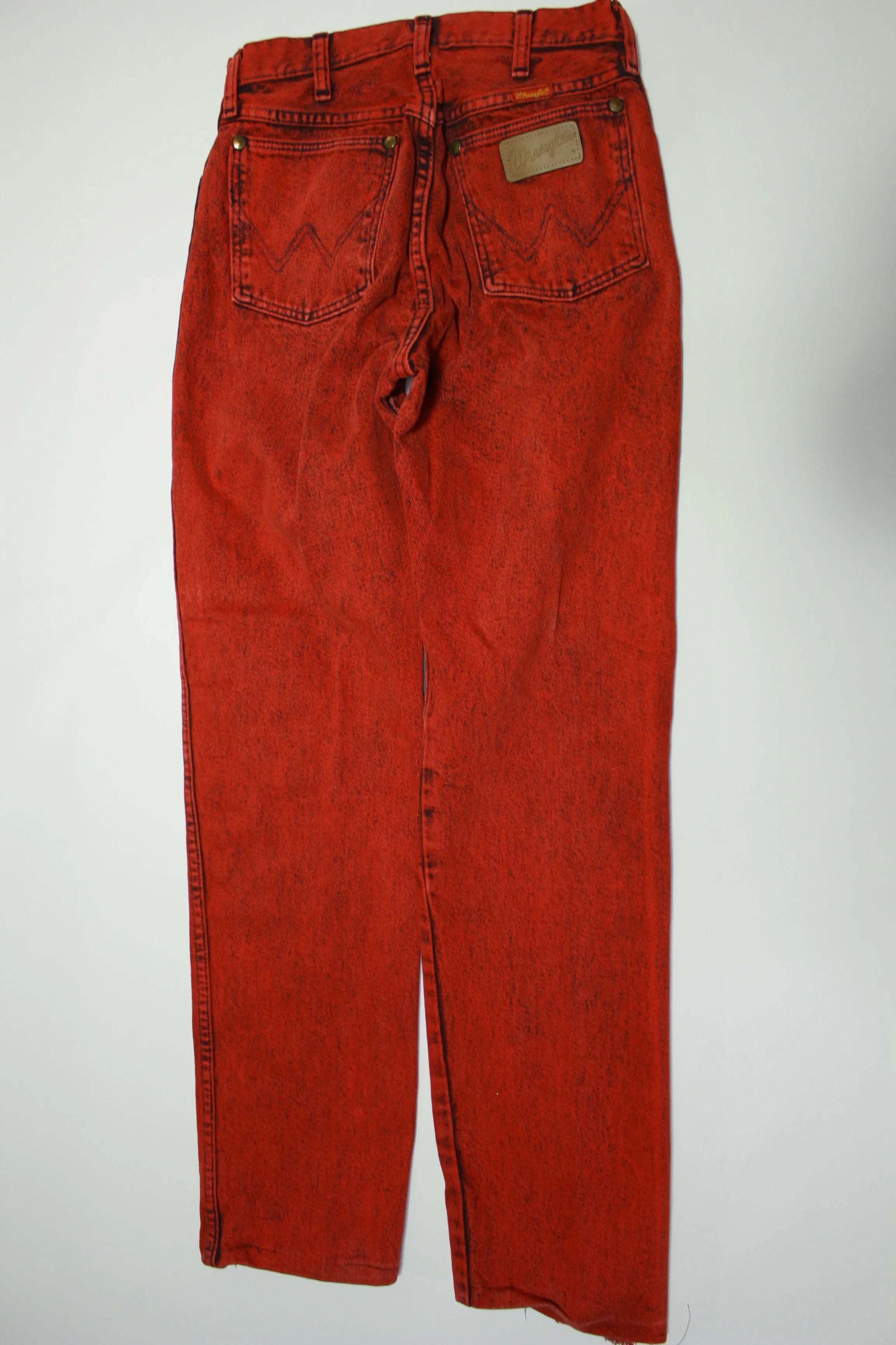 Wrangler Vintage 80's Red Over Dye 14MWZRE Rodeo Cowboy Jeans