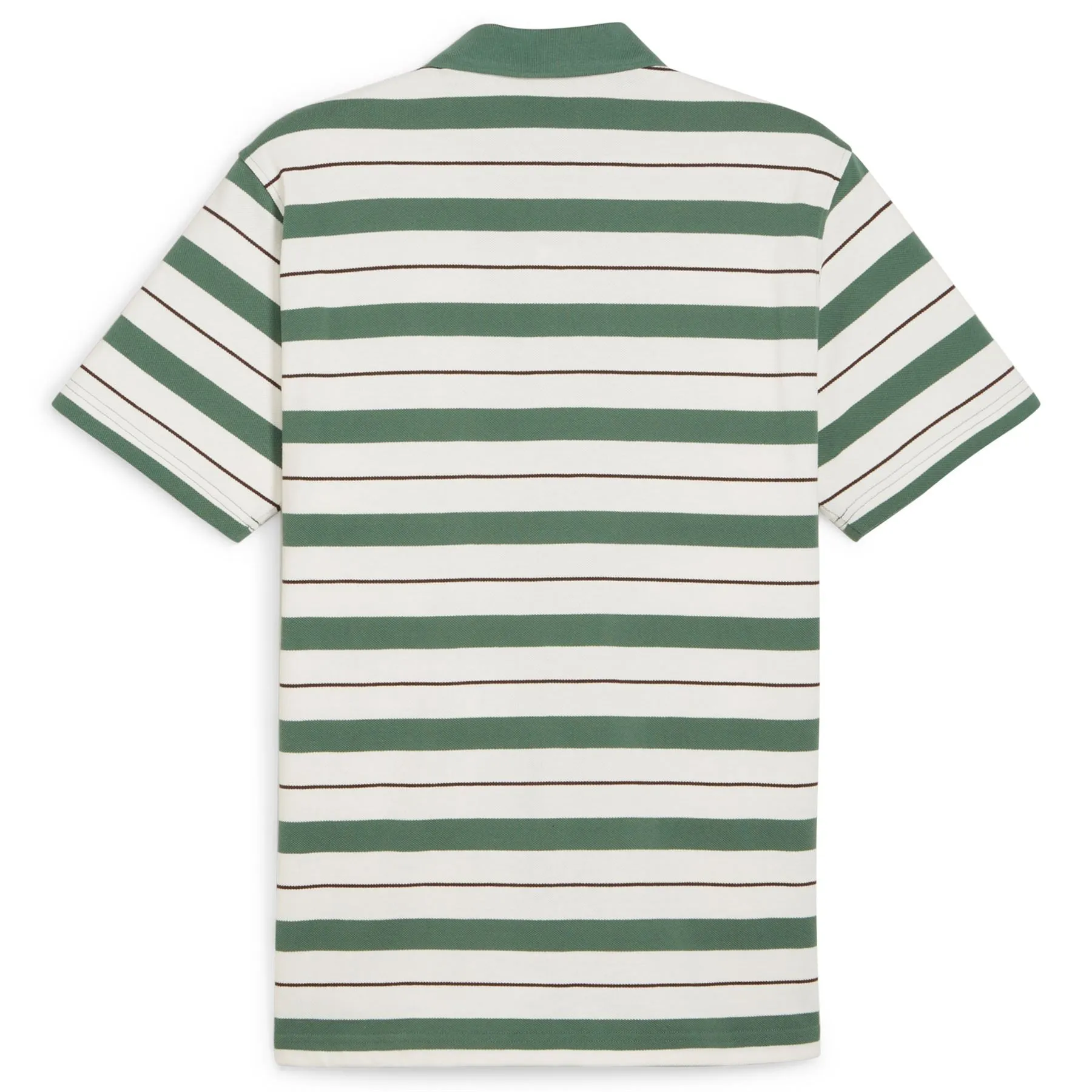 x QGC Sunday Stripe Polo White/Green - SS24