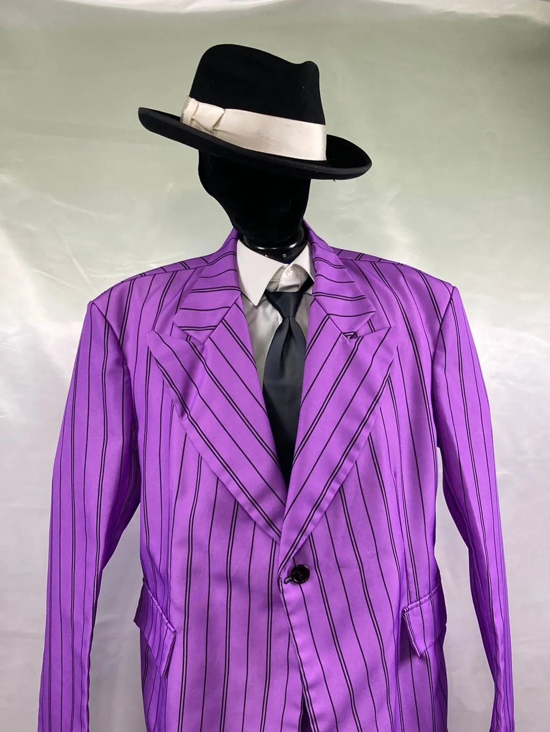 Zoot Suit Purple Mobster Costume Men's XLG - Preowned